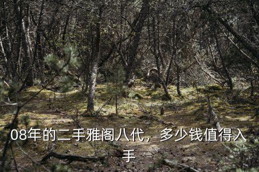 濰坊個(gè)人二手八代雅閣多少錢,多少錢值得入手