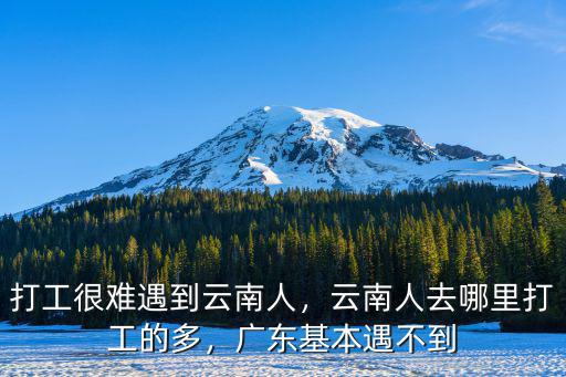 在廣東務(wù)工的主要是哪里人多,云南人去哪里打工的多