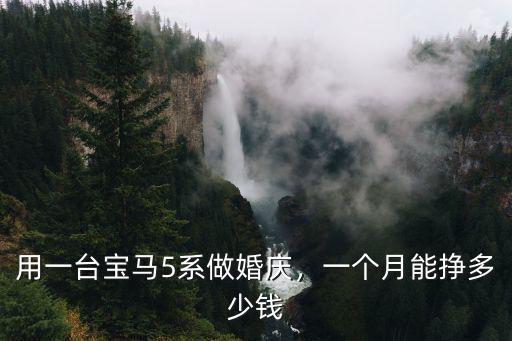 用一臺寶馬5系做婚慶，一個月能掙多少錢