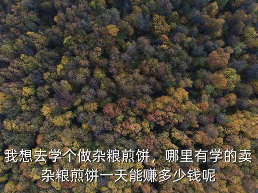 蘇州雜糧煎餅多少錢一斤,賣雜糧煎餅一天能賺多少錢呢
