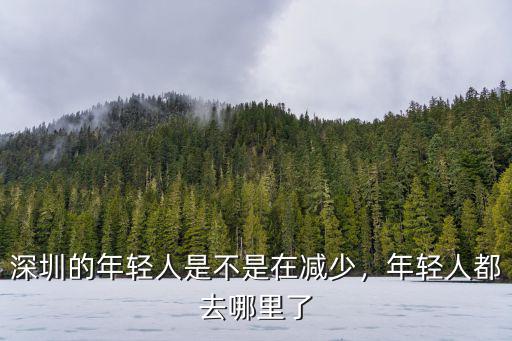 深圳的年輕人是不是在減少，年輕人都去哪里了