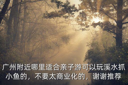 廣州附近哪里適合親子游可以玩溪水抓小魚的，不要太商業(yè)化的，謝謝推薦