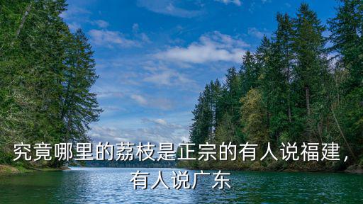 究竟哪里的荔枝是正宗的有人說福建，有人說廣東