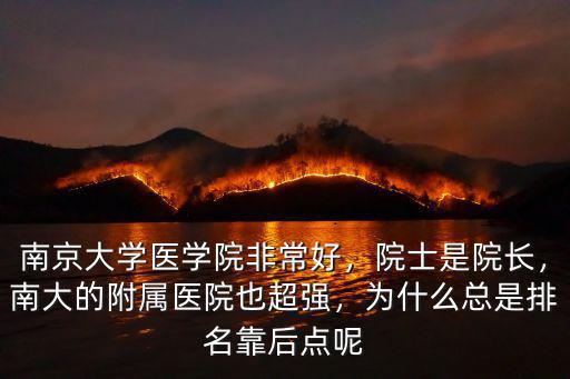 南京的醫學院有多少,南京大學醫學院非常好