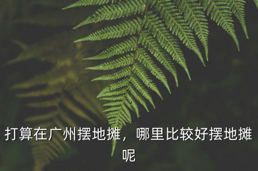 廣州天河哪里最適合擺攤賣衣服,打算在廣州擺地攤