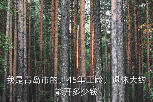 青島的退休工資是多少,我是青島市的