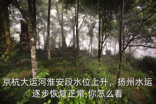 揚(yáng)州長江水位多少人,長江水位超警戒水位