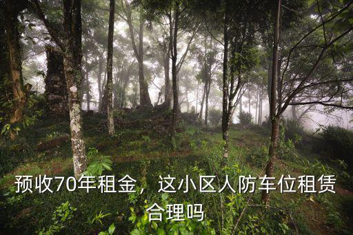 鎮江人防車位租金收多少,這小區人防車位租賃合理嗎