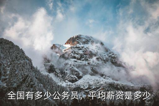 衢州公務(wù)員平均工資多少,全國有多少公務(wù)員