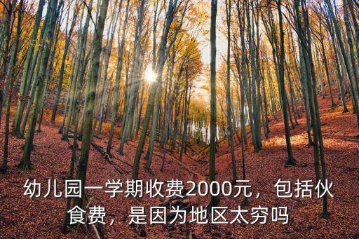 深圳橫崗幼兒園的收費一學期多少,幼兒園一學期收費2000元