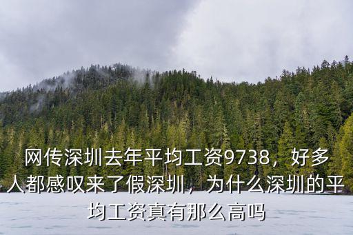 深圳平均指數工資怎么算,深圳的平均工資真有那么高嗎