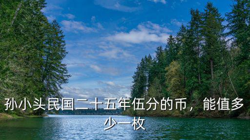 孫小頭民國二十五年伍分的幣，能值多少一枚