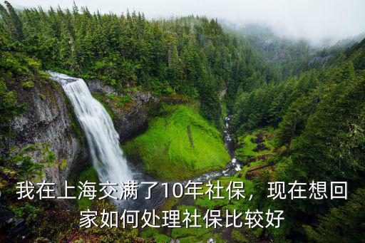 我在上海交滿了10年社保，現(xiàn)在想回家如何處理社保比較好