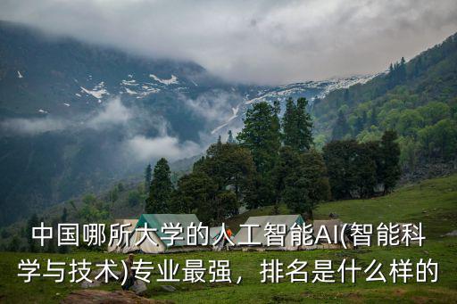 南京大學的人工智能專業在全國排名多少,排名是什么樣的