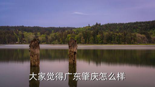 大家覺得廣東肇慶怎么樣