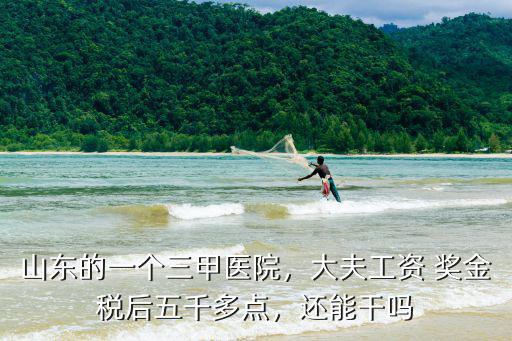 山東的一個三甲醫(yī)院，大夫工資 獎金稅后五千多點，還能干嗎