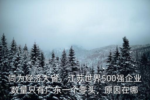 江蘇世界500強有多少家,江蘇經濟規模大于浙江