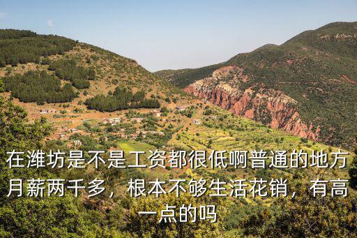在濰坊是不是工資都很低啊普通的地方月薪兩千多，根本不夠生活花銷，有高一點的嗎