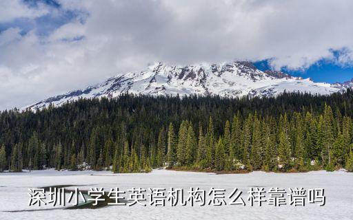 深圳小學(xué)生英語(yǔ)機(jī)構(gòu)怎么樣靠譜嗎