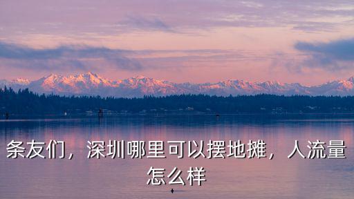 深圳哪里可以擺攤沒城管,深圳哪里可以擺地攤
