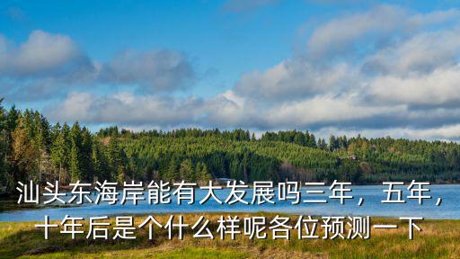 汕頭東海岸能有大發展嗎三年，五年，十年后是個什么樣呢各位預測一下