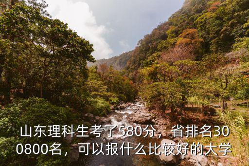 山東高考排名37000多少分,山東理科生考了580分