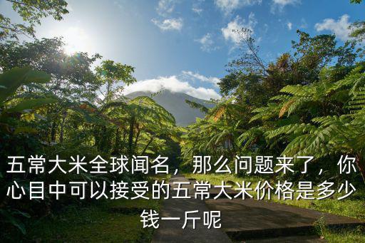 廣東湛江東北五常大米多少錢一斤,東北五常大米為什么貴