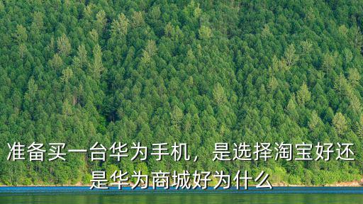 準(zhǔn)備買(mǎi)一臺(tái)華為手機(jī)，是選擇淘寶好還是華為商城好為什么