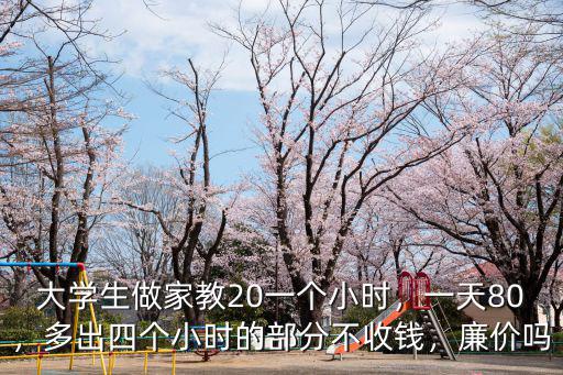 大學生家教一般多少錢一小時金華,大學生做家教20一個小時