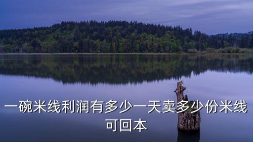 東莞小碗米線多少一碗,一天賣多少份米線可回本