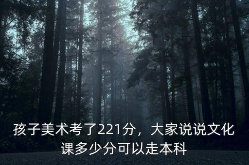 山東美術(shù)統(tǒng)考多少分能上本科,孩子美術(shù)考了221分