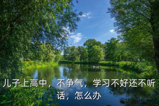 兒子上高中，不爭氣，學習不好還不聽話，怎么辦