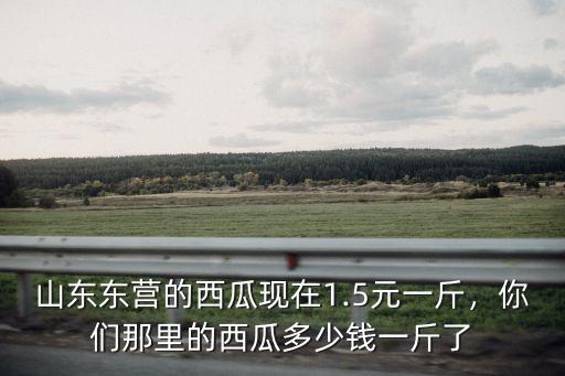 山東東營的西瓜現(xiàn)在1.5元一斤，你們那里的西瓜多少錢一斤了