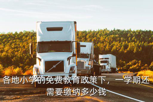 各地小學的免費教育政策下，一學期還需要繳納多少錢