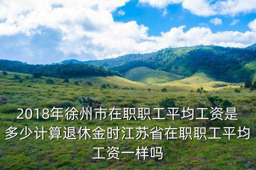 2018年徐州市在職職工平均工資是多少計算退休金時江蘇省在職職工平均工資一樣嗎