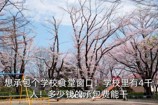 韶關大學食堂承包多少錢,多少錢的承包費能干