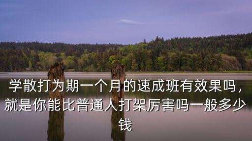 濰坊學(xué)散打多少錢,如何學(xué)習(xí)散打