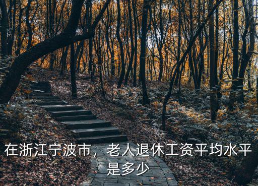 在浙江寧波市，老人退休工資平均水平是多少