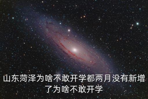 山東菏澤為啥不敢開學都兩月沒有新增了為啥不敢開學