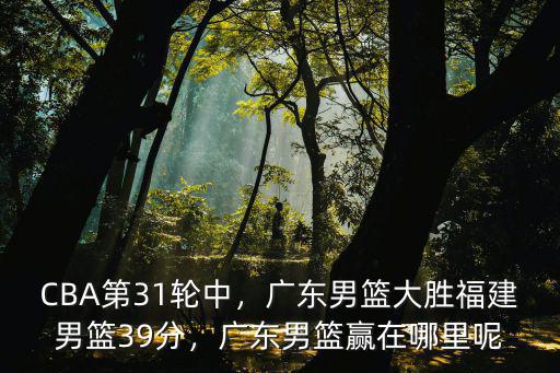廣東男籃3分怎么樣,廣東男籃大勝福建男籃39分