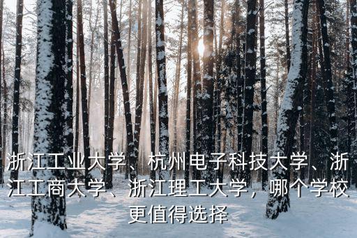 浙江大學和浙江理工大學差多少,浙江工業大學