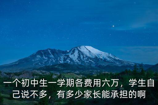 南京初一學費一學期多少錢,一個初中生一學期各費用六萬