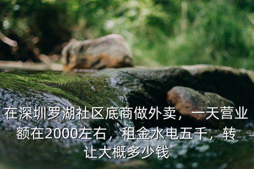 深圳有多少外賣商家,平均點一次外賣多少錢