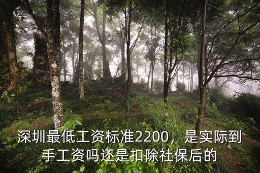 2018深圳最低工資是多少錢,是實際到手工資嗎