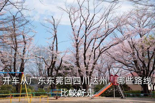 開車從廣東東莞回四川達州，哪些路線比較好走
