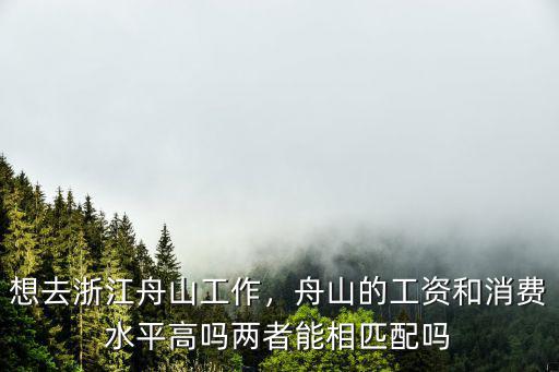 想去浙江舟山工作，舟山的工資和消費水平高嗎兩者能相匹配嗎