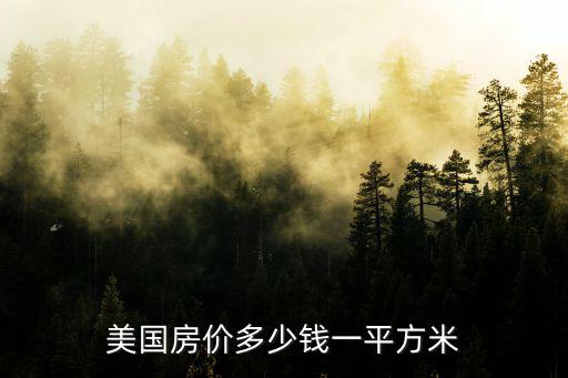 深圳美國房價多少,美國房價多少錢一平方米
