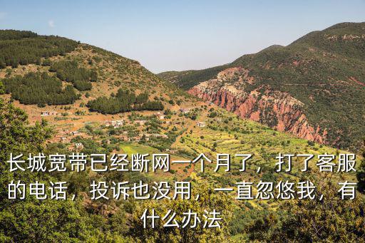 長城寬帶已經(jīng)斷網(wǎng)一個月了，打了客服的電話，投訴也沒用，一直忽悠我，有什么辦法