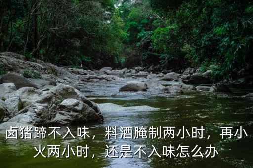 鹵豬蹄不入味，料酒腌制兩小時，再小火兩小時，還是不入味怎么辦