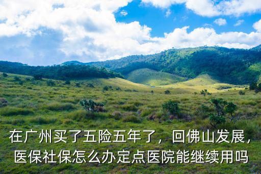 佛山怎么辦理醫保定點醫院,醫保社保怎么辦